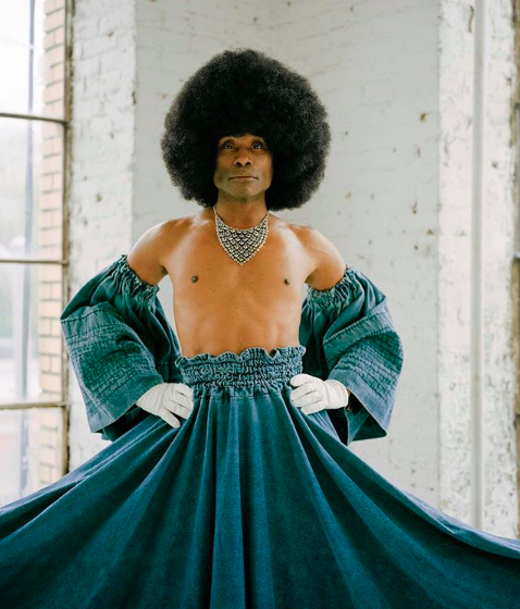 Billy porter top in a dress